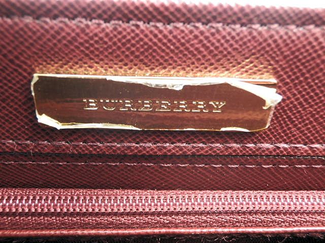 BURBERRY バーバリー キャンバス ハンドバッグ 中古 チェック ベージュ レッド ブランド 鞄 レディース おしゃれ