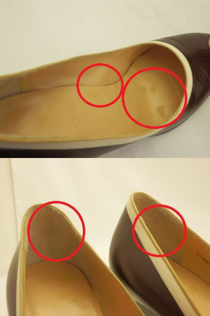 BALLY SENDA パンプス 38EU 7ハーフUS (約25.0) 中古 バリー ヒール 靴 オープントゥ ブランド おしゃれ レザー 本革