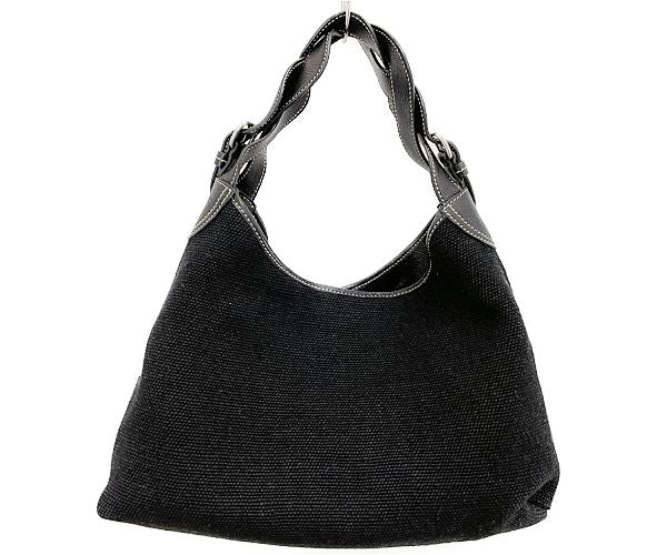 miu miu ミュウミュウ ロゴ ハンドバッグ 中古 ブラック 黒 レディース ブランド 鞄