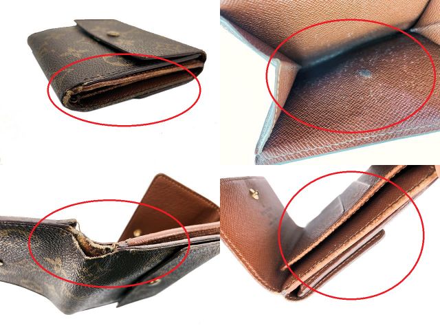 LOUIS VUITTON ルイヴィトン モノグラム ポルトフォイユ エリーズ M61654 中古 TH1000 Wホック財布 ウォレット ブランド ユニセックス メンズ