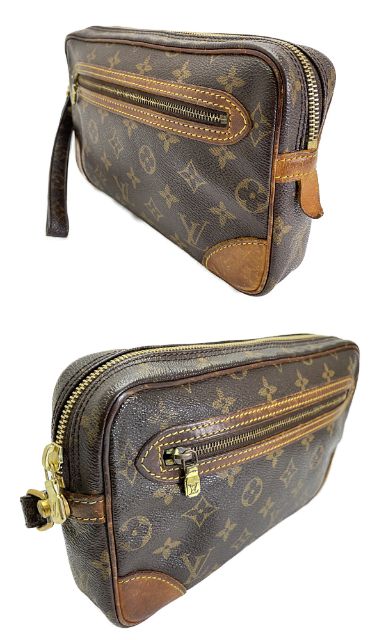 LOUIS VUITTON ルイヴィトン モノグラム マルリードラゴンヌ GM M51825 中古 SL0926 セカンドバッグ 鞄 ユニセックス メンズ レディース