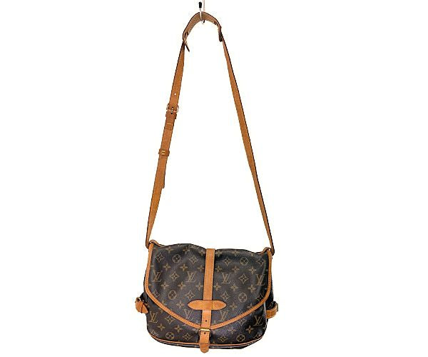 LOUIS VUITTON ルイヴィトン モノグラム ソミュール30 M42256 中古 AR0912 ショルダーバッグ 鞄 ブランド ブラウン 茶