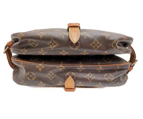 LOUIS VUITTON ルイヴィトン モノグラム ソミュール30 M42256 中古 AR0912 ショルダーバッグ 鞄 ブランド ブラウン 茶
