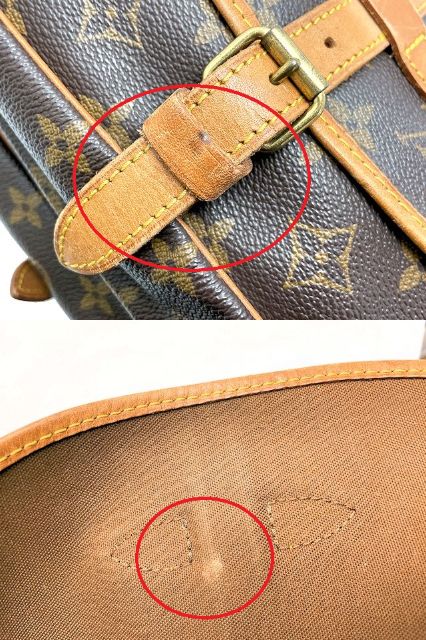 LOUIS VUITTON ルイヴィトン モノグラム ソミュール30 M42256 中古 AR0912 ショルダーバッグ 鞄 ブランド ブラウン 茶