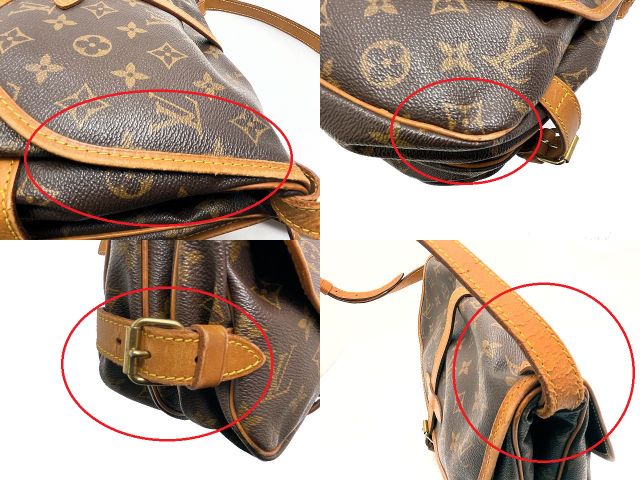 LOUIS VUITTON ルイヴィトン モノグラム ソミュール30 M42256 中古 AR0912 ショルダーバッグ 鞄 ブランド ブラウン 茶