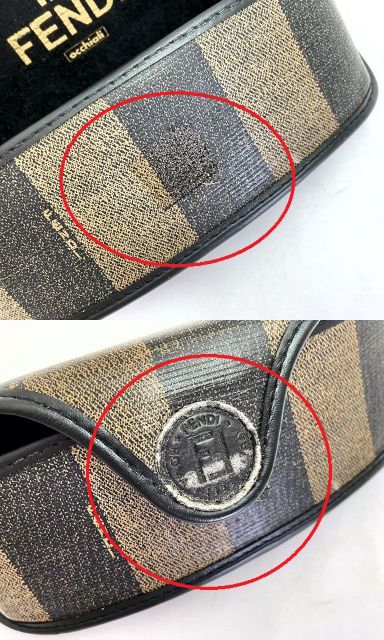 FENDI フェンディ SL7158 オーバル サングラス 中古 ゴールド ブラウン レディース ブランド おしゃれ