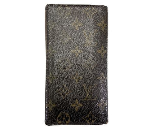 LOUIS VUITTON ルイヴィトン モノグラム ポルトカルトクレディ円 M60825 中古 CT1002 長札入れ ウォレット ブランド ユニセックス メンズ