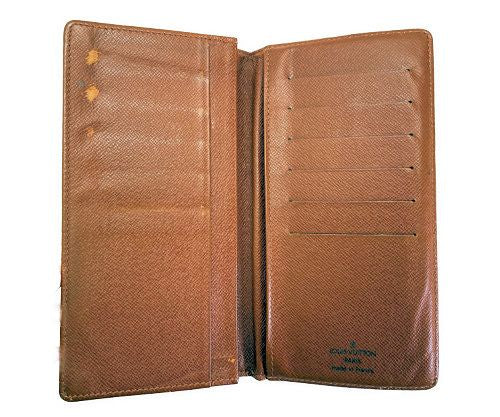 LOUIS VUITTON ルイヴィトン モノグラム ポルトカルトクレディ円 M60825 中古 CT1002 長札入れ ウォレット ブランド ユニセックス メンズ