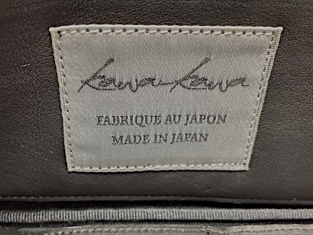 kawa-kawa カワカワ スカル L字ファスナー 長財布 中古  シルバー ブラック メタリック 骸骨 メンズ ウォレット