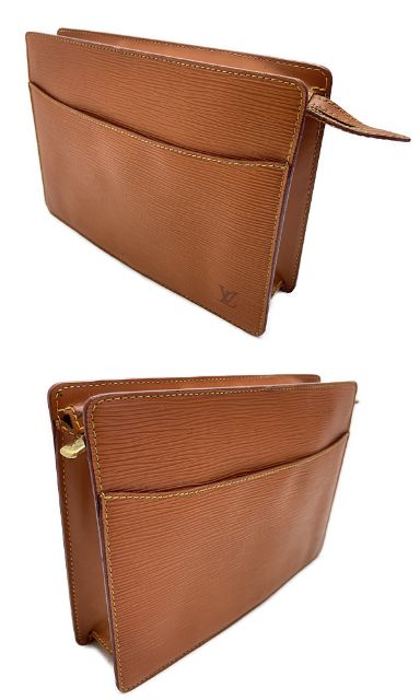 LOUIS VUITTON ルイヴィトン エピ ポシェットオム M52528 中古 SR1916 セカンドバッグ ブラウン 茶 鞄 ブランド メンズ