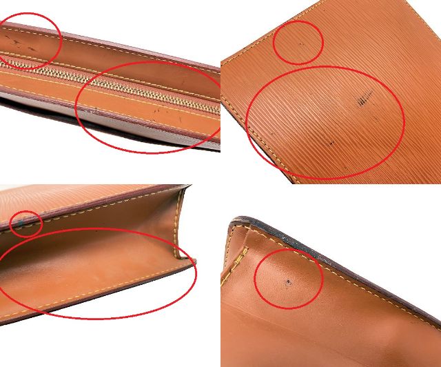 LOUIS VUITTON ルイヴィトン エピ ポシェットオム M52528 中古 SR1916 セカンドバッグ ブラウン 茶 鞄 ブランド メンズ