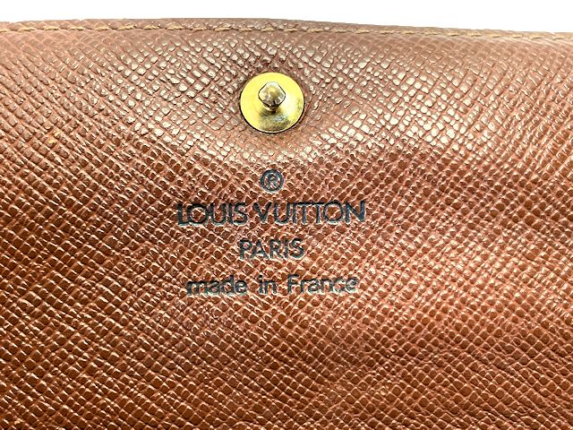 LOUIS VUITTON モノグラム ポシェット ポルト モネ クレディ M61725 中古 TH0081 二つ折り 長財布 ウォレット ブランド ユニセックス