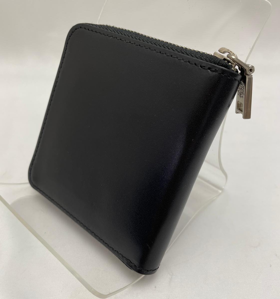 Dubeige レザー 二つ折り 財布 DGMW9PS4 中古 ドゥベージュ 本革 ラウンドファスナー ミニ コンパクト 小銭入