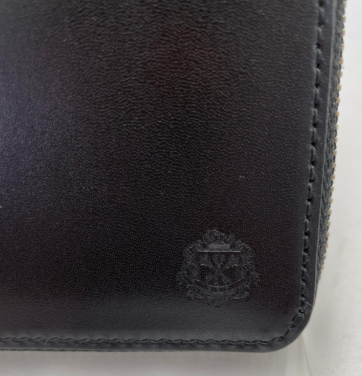 Dubeige レザー 二つ折り 財布 DGMW9PS4 中古 ドゥベージュ 本革 ラウンドファスナー ミニ コンパクト 小銭入