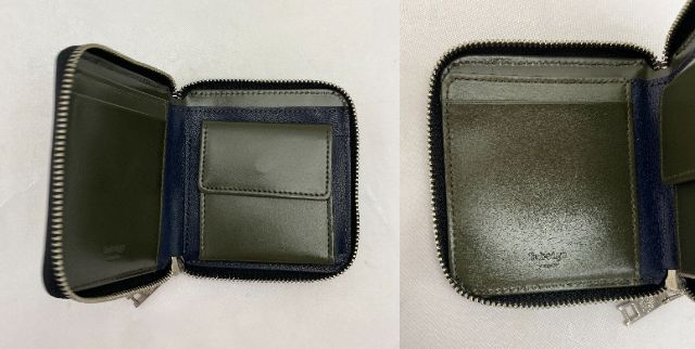 Dubeige レザー 二つ折り 財布 DGMW9PS4 中古 ドゥベージュ 本革 ラウンドファスナー ミニ コンパクト 小銭入