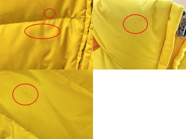 MONCLER モンクレール ダウンジャケット 1 中古 イエロー 黄 アウター レディース ブランド おしゃれ