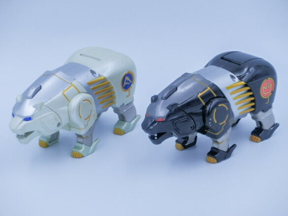 バンダイ 百獣戦隊ガオレンジャー パワーアニマルシリーズ3 ガオベアー&ガオポーラー 中古 BANDAI スーパー戦隊 ロボット ガオマッスル 合体 変形 武装
