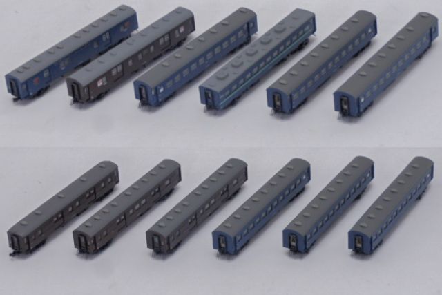 KATO Nゲージ 10-873 急行「ニセコ」6両基本セット+10-874 6両増結セット 中古 カトー 鉄道模型 JR ヨンサントウ 貨物