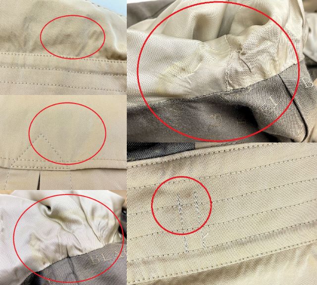 BURBERRY BLACK LABEL バーバリー ブラックレーベル コットン トレンチコート 40 中古 Lサイズ レディース ベージュ ブランド アウター おしゃれ