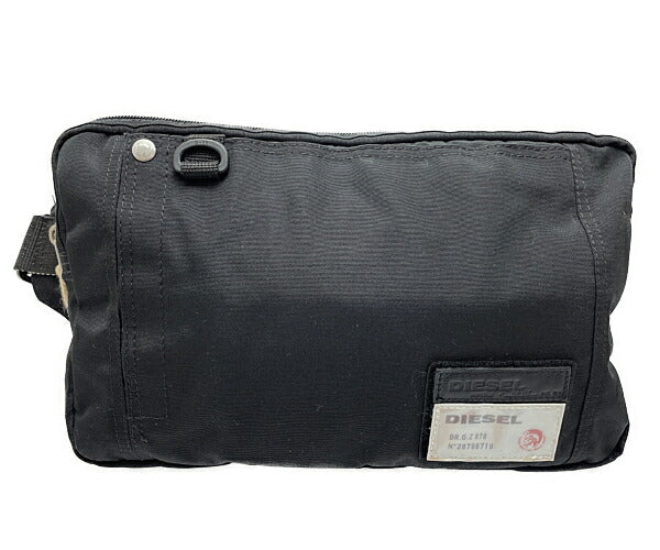 DIESEL ディーゼル ボディバッグ 中古 キャンバス ブラック 黒 メンズ ブランド カジュアル おしゃれ