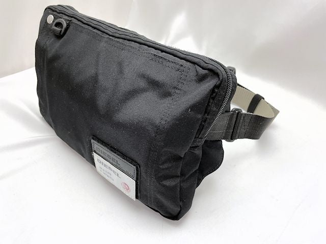 DIESEL ディーゼル ボディバッグ 中古 キャンバス ブラック 黒 メンズ ブランド カジュアル おしゃれ