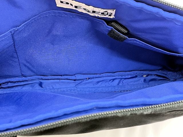 DIESEL ディーゼル ボディバッグ 中古 キャンバス ブラック 黒 メンズ ブランド カジュアル おしゃれ