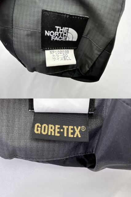 THE NORTH FACE ザ ノースフェイス RAINTEX2 BLLサイズ 中古 レインテックス2 NP10203B グレー レインウェア メンズ