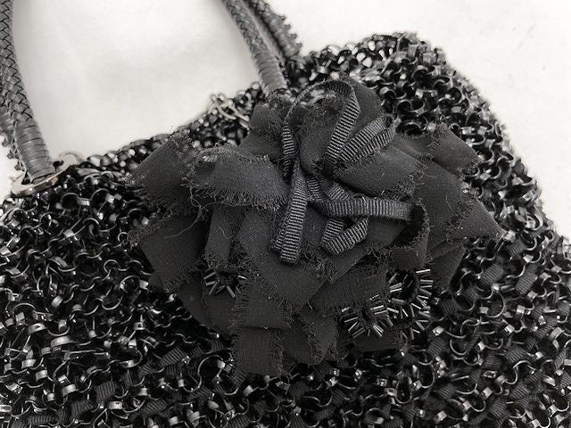 ANTEPRIMA アンテプリマ ワイヤー ハンドバッグ 中古 ブラック 黒 レディース ブランド ミニ 小さめ ワイヤーバッグ