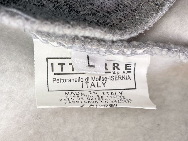 JOHN GALLIANO ジョンガリアーノ ハイネック スウェット Lサイズ 中古 グレー コットン トップス プリント モード おしゃれ