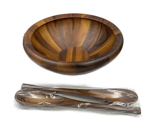 未使用品 DANSK 木製 サラダボウル 830622 中古 ダンスク 洋食器 大きめ サービングスプーン 取り分けスプーン