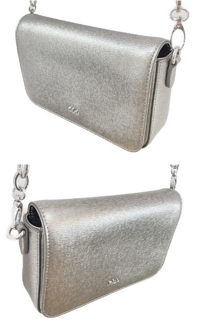 LAUREN RALPH LAUREN RLL ローレン ラルフローレン ショルダーバッグ 中古 シルバー 鞄 ブランド おしゃれ レディース