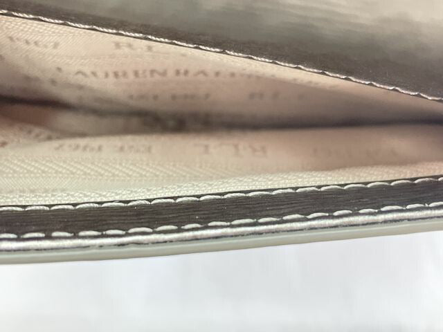 LAUREN RALPH LAUREN RLL ローレン ラルフローレン ショルダーバッグ 中古 シルバー 鞄 ブランド おしゃれ レディース