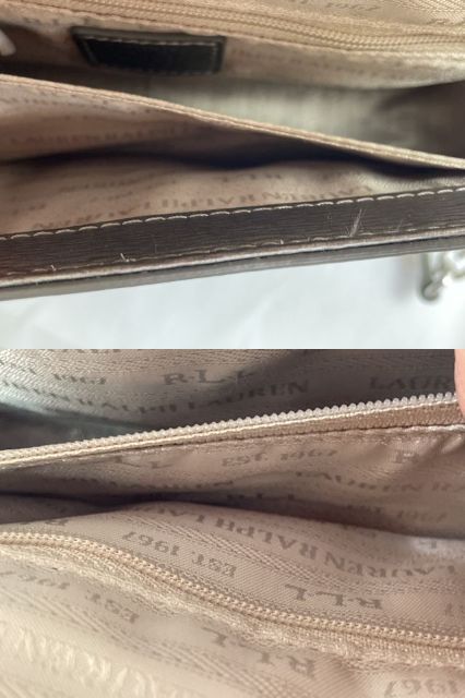 LAUREN RALPH LAUREN RLL ローレン ラルフローレン ショルダーバッグ 中古 シルバー 鞄 ブランド おしゃれ レディース