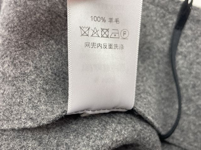 CELINE セリーヌ ウール ラップスカート 34 中古 2 2P96/360A 巻きスカート グレー フィービー期 Sサイズ