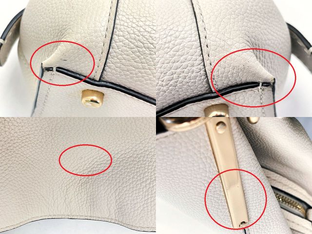 COACH コーチ ダルトン レザー ハンドバッグ 中古 73546 ホワイト アイボリー 鞄 ブランド レディース おしゃれ