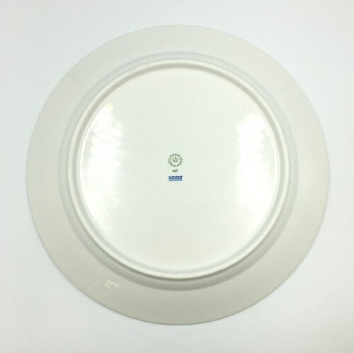 未使用品 Royal Copenhagen ロイヤルコペンハーゲン フルーテッド シグネチャー 27cm ペア プレート 中古 ブランド 洋食器 ホワイト 白 ロゴ シンプル お皿 ディナー