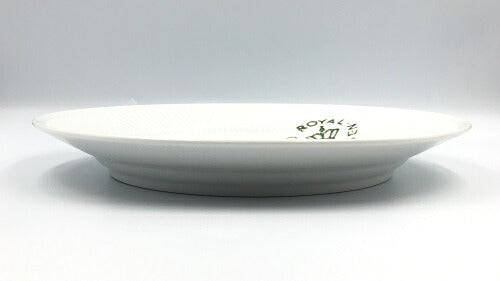 未使用品 Royal Copenhagen ロイヤルコペンハーゲン フルーテッド シグネチャー 27cm ペア プレート 中古 ブランド 洋食器 ホワイト 白 ロゴ シンプル お皿 ディナー