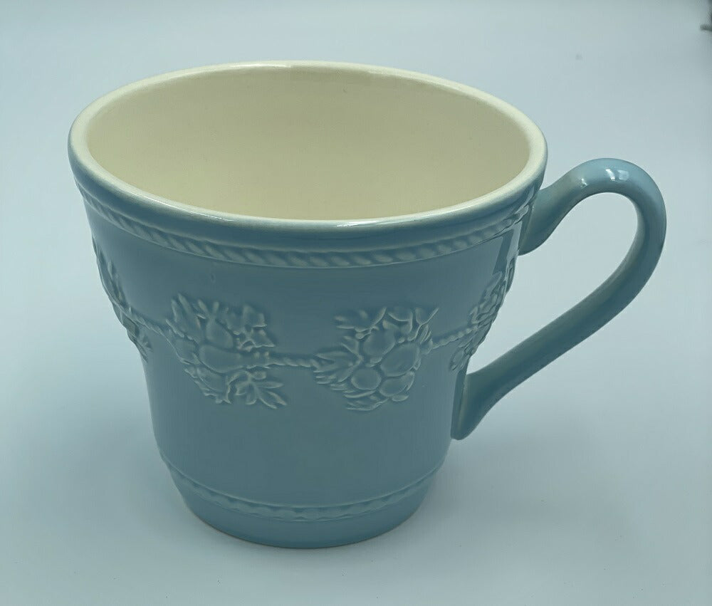 未使用品 Wedgwood フェスティビティ ペア マグカップ 中古 ウェッジウッド コップ 洋食器 アイボリー ブルー ブランド