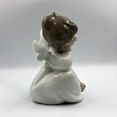 LLADRO リヤドロ 天使の考えごと なんとかなるよ フィギュリン 中古 考え事 インテリア雑貨 置物 置き物 オブジェ エンジェル 4961