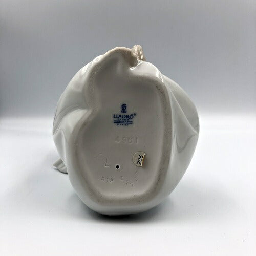 LLADRO リヤドロ 天使の考えごと なんとかなるよ フィギュリン 中古 考え事 インテリア雑貨 置物 置き物 オブジェ エンジェル 4961