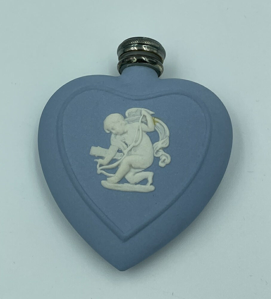 Wedgwood ジャスパー パフューム ボトル 中古 ウェッジウッド 香水 ハート キューピット 希少 アンティーク