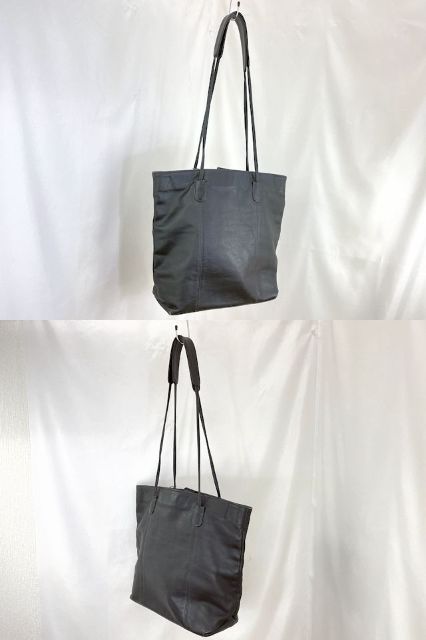 COACH コーチ レザー トートバッグ 中古 送料無 4066 ブラック 黒 鞄 オールドコーチ ブランド シンプル