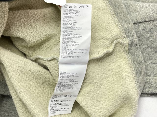 MM6 Maison Martin Margie エムエム6 メゾンマルタンマルジェラ コットン Tシャツ Sサイズ 中古 プリント 半袖 グレー レディース ブランド モード