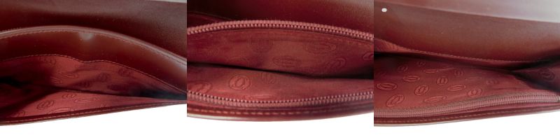 Cartier/カルティエ マスト レザー 二つ折り長財布 中古 ボルドー ウォレット 赤 美品