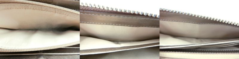 COACH/コーチ シグネチャー ラウンドファスナー 長財布 中古 ベージュ ゴールド ロゴ ウォレット