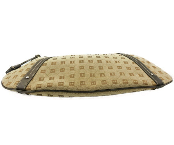 BALLY/バリー キャンバス ロゴ ワンショルダーバッグ 中古 セミショルダー ベージュ ブラウン 茶 レディース 鞄