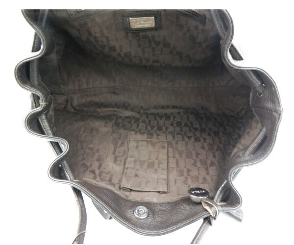 FURLA フルラ レザー トートバッグ 中古 ブラウン 茶 レディース 無地 鞄