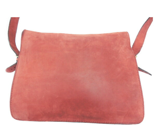 Charles et Charlus シャルル エ シャルリュス レザー ショルダーバッグ 中古 スウェード レッド 赤 本革 鞄