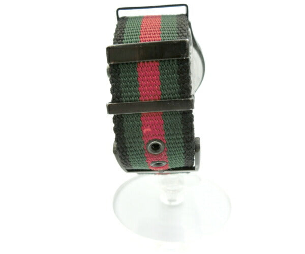 GUCCI グッチ シェリー アナログ クォーツ腕時計 中古 126.2 13325113 メンズ ブラック グリーン レッド ブランド