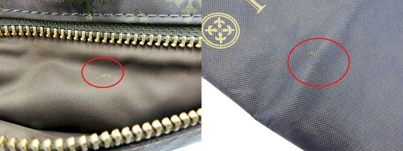 russet ラシット ナイロン ショルダーバッグ 中古 ブラウン 茶 ロゴ レディース 鞄 カジュアル